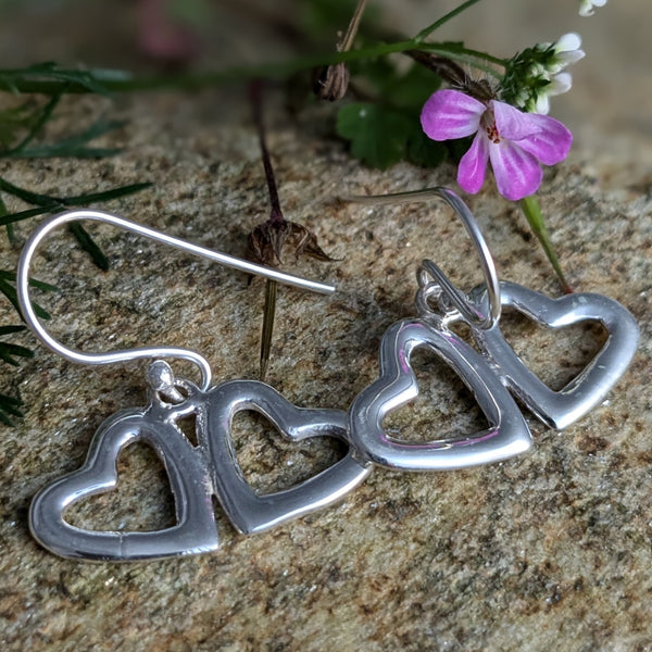 Soul Mates Sterling Silver Earrings