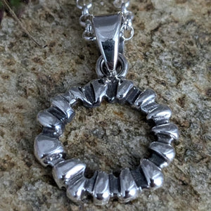 Medium Sterling Silver Fairy Ring Pendant