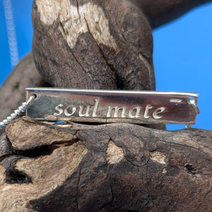 Anamchara - Soul Mate Sterling Silver Irish Language Necklace