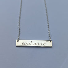 Load image into Gallery viewer, Anamchara - Soul Mate Sterling Silver Irish Language Necklace