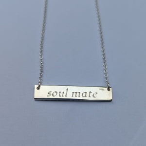 Anamchara - Soul Mate Sterling Silver Irish Language Necklace