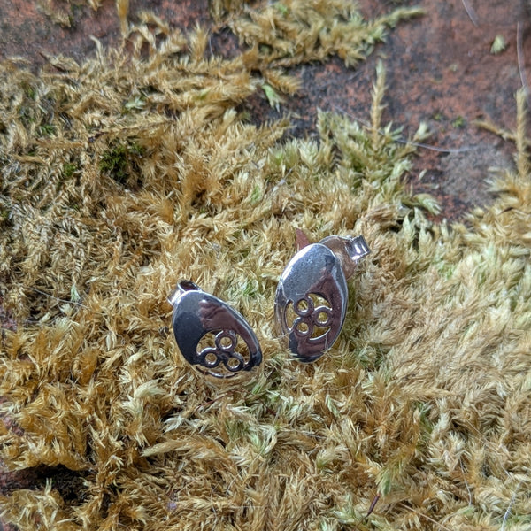Spring Water Oval Studs