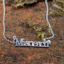 Load image into Gallery viewer, Misneach - Courage Sterling Silver Irish Language Necklace