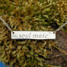 Load image into Gallery viewer, Anamchara - Soul Mate Sterling Silver Irish Language Necklace