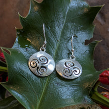 Load image into Gallery viewer, Spiral Disk Earrings