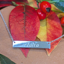 Load image into Gallery viewer, Réalta Bar - Star Sterling Silver Irish Language Necklace