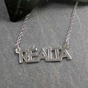 Réalta - Star Sterling Silver Irish Language Necklace