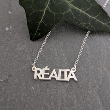 Load image into Gallery viewer, Réalta - Star Sterling Silver Irish Language Necklace