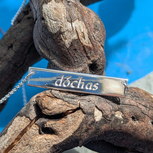 Dóchas - Hope Sterling Silver Irish Language Necklace