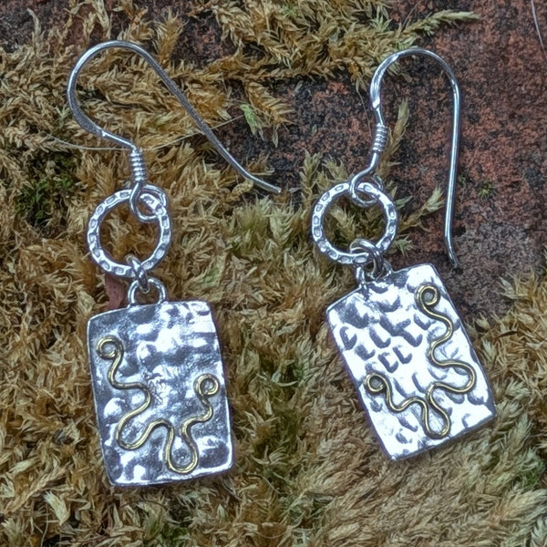 Spiral Tile Earrings