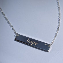 Load image into Gallery viewer, Dóchas - Hope Sterling Silver Irish Language Necklace