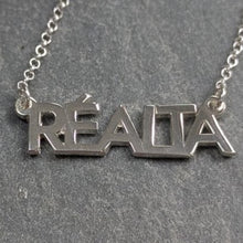 Load image into Gallery viewer, Réalta - Star Sterling Silver Irish Language Necklace