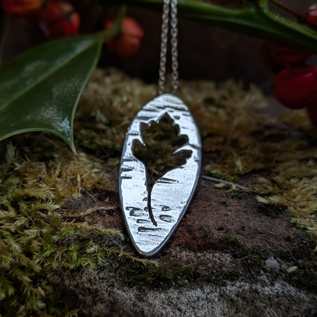 Hazel Tree Fairy Leaf Pendant
