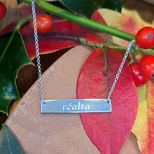 Load image into Gallery viewer, Réalta Bar - Star Sterling Silver Irish Language Necklace