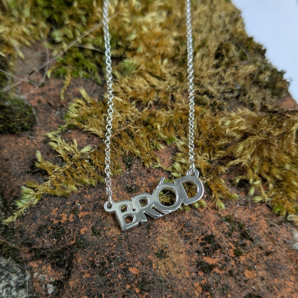 Bród - Proud Sterling Silver Irish Language Necklace