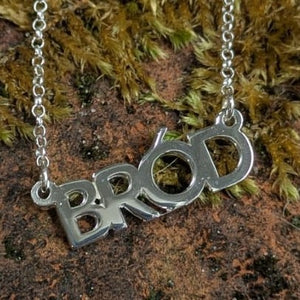 Bród - Proud Sterling Silver Irish Language Necklace