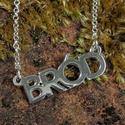 Bród - Proud Sterling Silver Irish Language Necklace