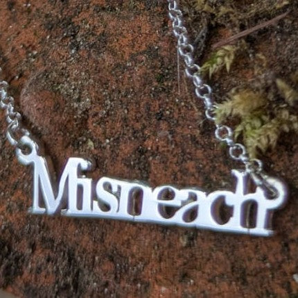 Misneach - Courage Sterling Silver Irish Language Necklace