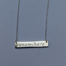 Load image into Gallery viewer, Anamchara - Soul Mate Sterling Silver Irish Language Necklace