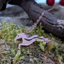 Load image into Gallery viewer, Solid Rose Gold 9 Carat Kelpie Pendant