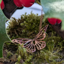 Load image into Gallery viewer, Rose Gold Butterfly Pendant