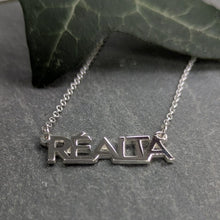 Load image into Gallery viewer, Réalta - Star Sterling Silver Irish Language Necklace