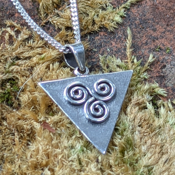 Triangle Silver Triskele