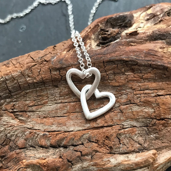 Croí Isteach - Heart Inside, Sterling Silver Hug Necklace, Silver Heart Necklace, Love Pendant, Friendship Necklace, Unique Jewellery, Heart Inside