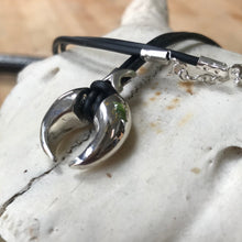 Load image into Gallery viewer, Cattle Raid Horns Pendant, Sterling Silver Bull Horns Necklace, Celtic Mythology Pendant, Cattle Raid of Cooley, Animal Lover Gift, Cow Necklace