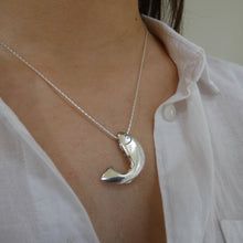 Load image into Gallery viewer, Salmon of Knowledge Pendant, Chunky Sterling Silver Pendant, Fishing Gift, Animal Lover Pendant, Fish Necklace, Nautical Necklace, Knowledge Pendant, Water Jewellery