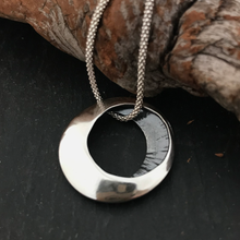 Load image into Gallery viewer, Síle na Gealaí Pendant, Sterling Silver Moon Goddess Pendant, Silver Moon Necklace, Special Pendant Gift, Warrior Woman Jewellery, Celestial Jewelry, Chunky Pendant, Oxidised Silver