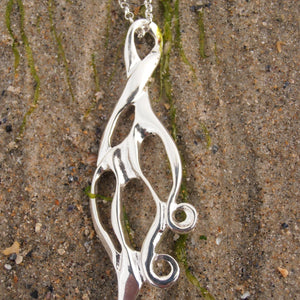 Banshee Pendant, Fairy Woman Necklace, Celtic Warrior Woman Jewellery, Irish Mythology, Mourning Necklace