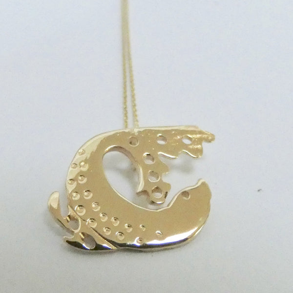 10 Carat Gold Selkie Ór Pendant, Solid Gold Seal Pendant, Meaningful Jewellery, Animal Lover Gift, Nautical Necklace, Spirit Animal Pendant, Sea Goddess Necklace, Love Necklace