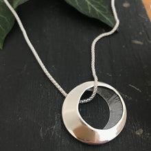 Load image into Gallery viewer, Síle na Gealaí Pendant, Sterling Silver Moon Goddess Pendant, Silver Moon Necklace, Special Pendant Gift, Warrior Woman Jewellery, Celestial Jewelry, Chunky Pendant, Oxidised Silver