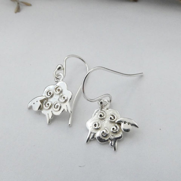 Woolly Sheep Earrings, Sterling Silver Ram Earrings, Animal Lover Gift, Wild Atlantic Way, Countryside Jewellery, Cottagecore Earrings, Neo Pagan Jewelry, Irish Folklore